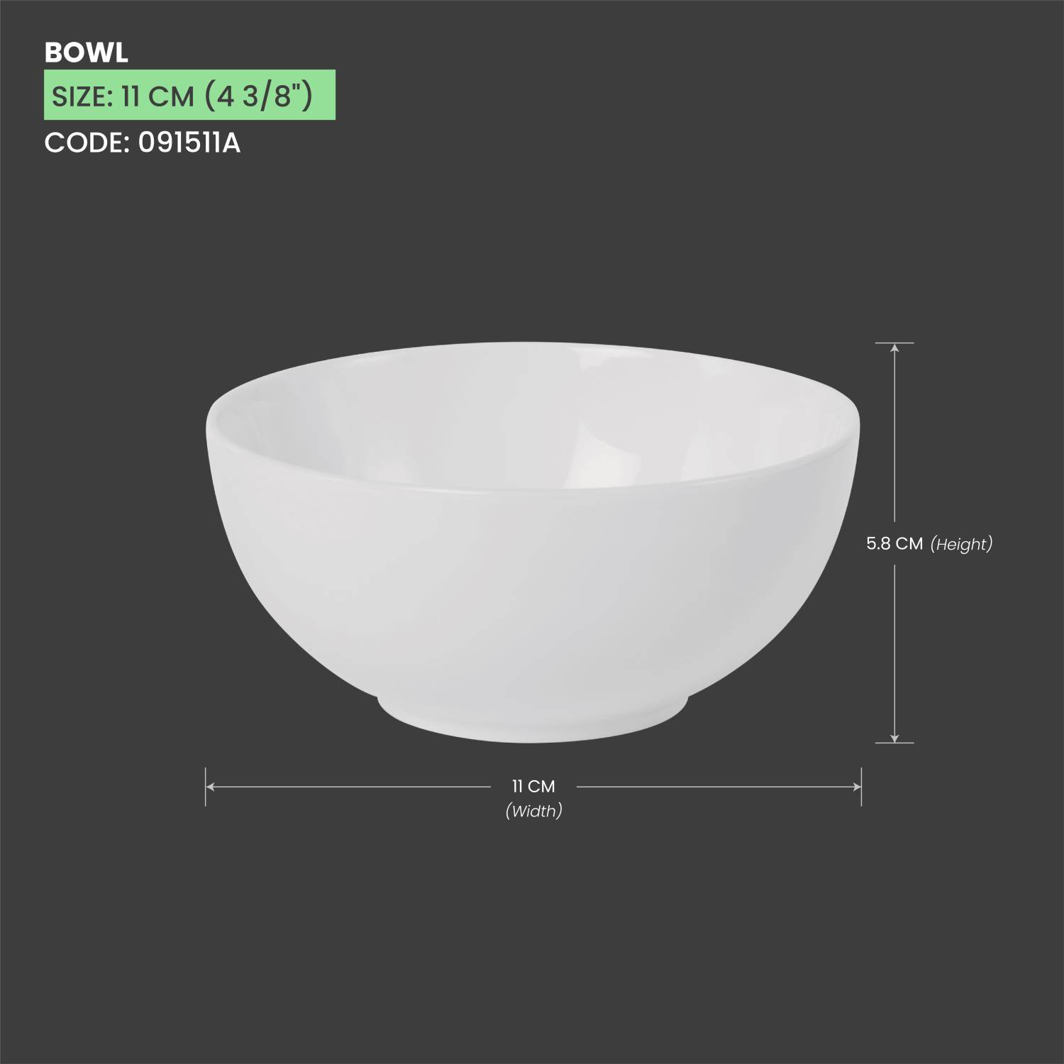Baralee Simple Plus Bowl 11 Cm (4 3/8")