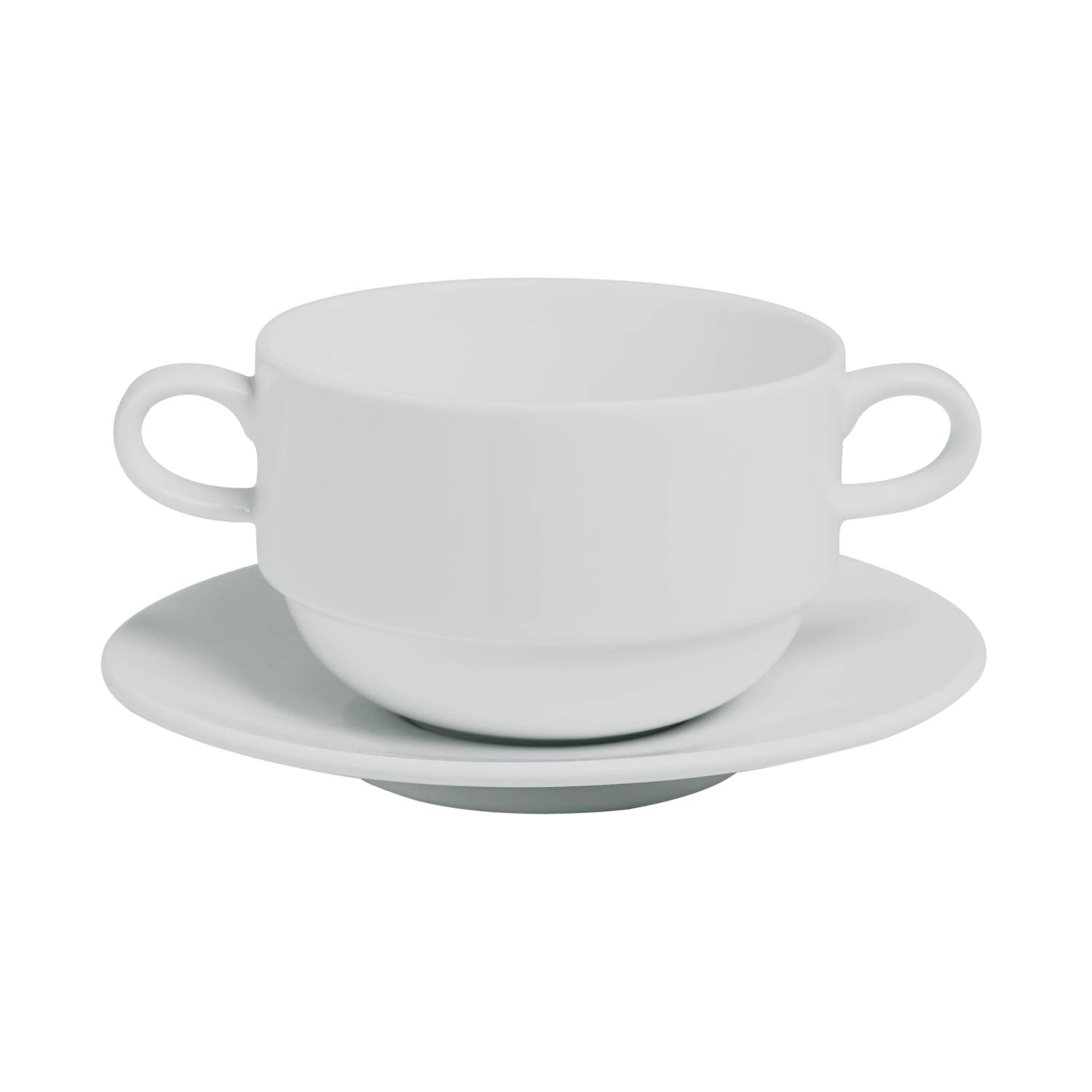 Baralee Simple Plus Stackable Soup Cup Handled 280 Cc (9 1/2 Oz)