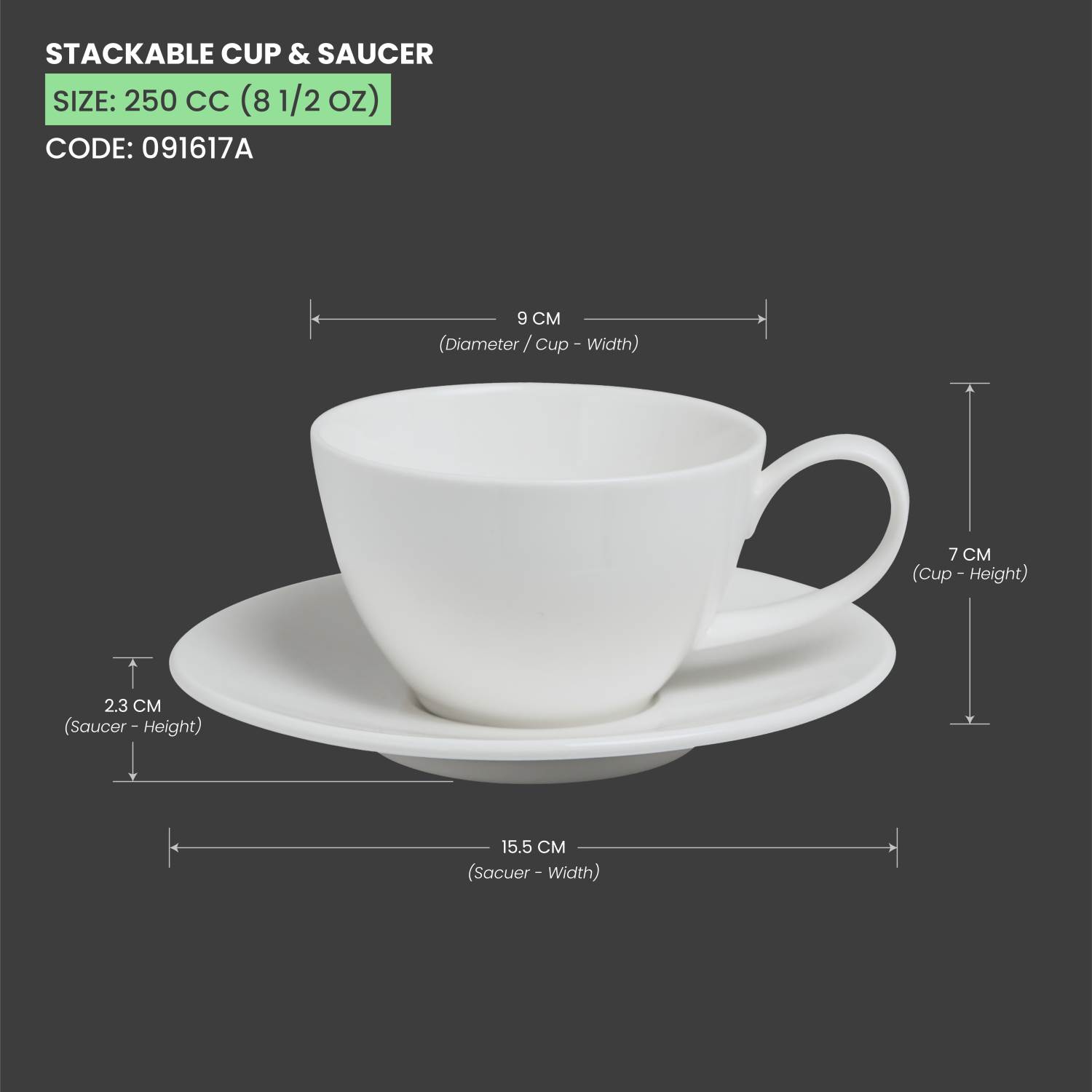 Baralee Simple Plus Stackable Cup