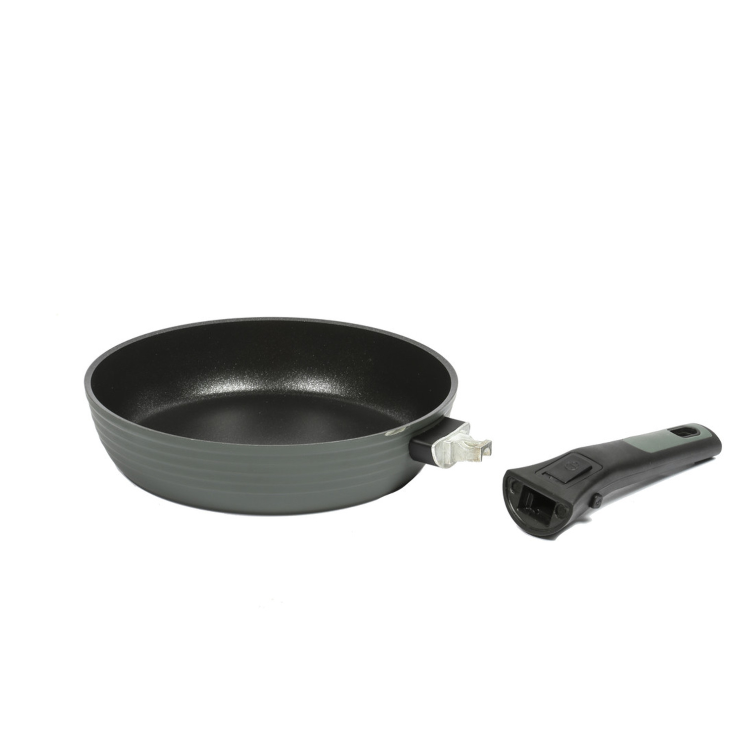 Fissman 9 Pcs Cookware Set - Non Stick Aluminium With Detachable Handles - Oven Safe Xylanplus Coating, Casserole, Frying Pan, Shallow Pot