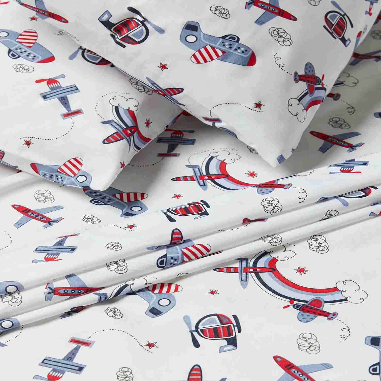 Rishahome 3-Piece Printed 180 Tc Cotton Bedsheet Set Queen Size, Premium Collection (2 Bedsheet + 1 Pillow Case) Apron