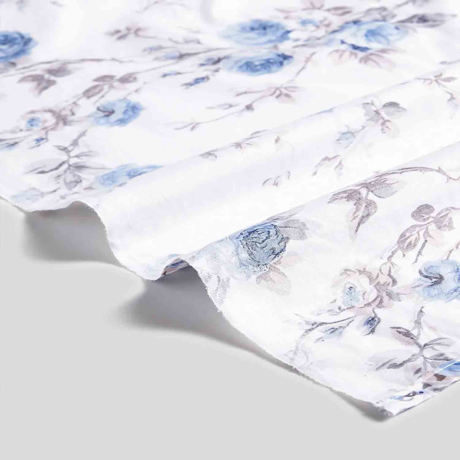 Rishahome 3-Piece Printed 180 Tc Cotton Bedsheet Set Queen Size, Premium Collection (1 Bedsheet + 2 Pillow Cases) Conch