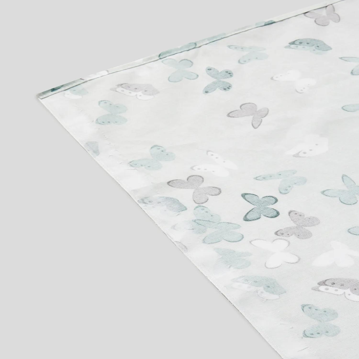 Rishahome 3-Piece Printed 180 Tc Cotton Bedsheet Set Queen Size, Premium Collection (1 Bedsheet + 2 Pillow Cases) Gray Garden