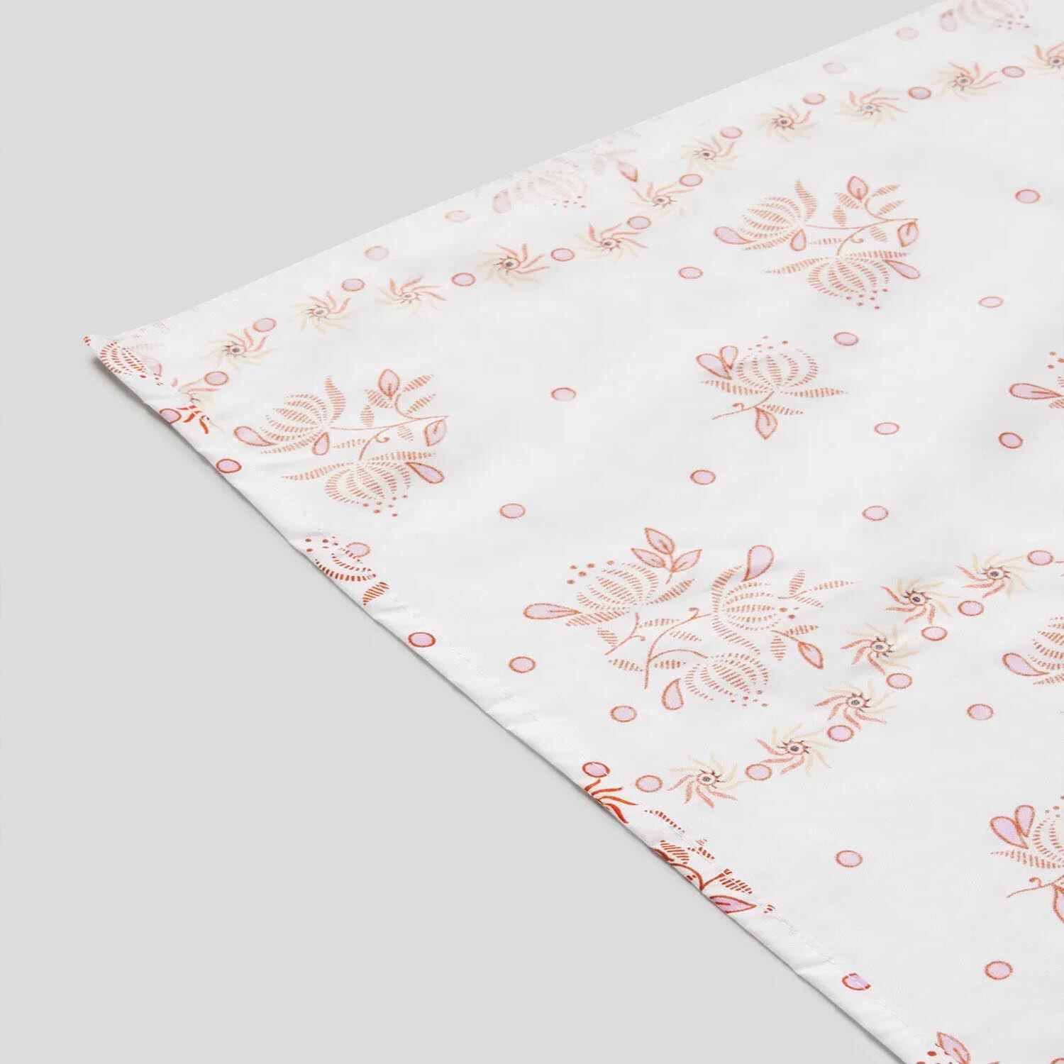 Rishahome 3-Piece Printed 180 Tc Cotton Bedsheet Set Queen Size, Premium Collection (1 Bedsheet + 2 Pillow Cases) Loblolly