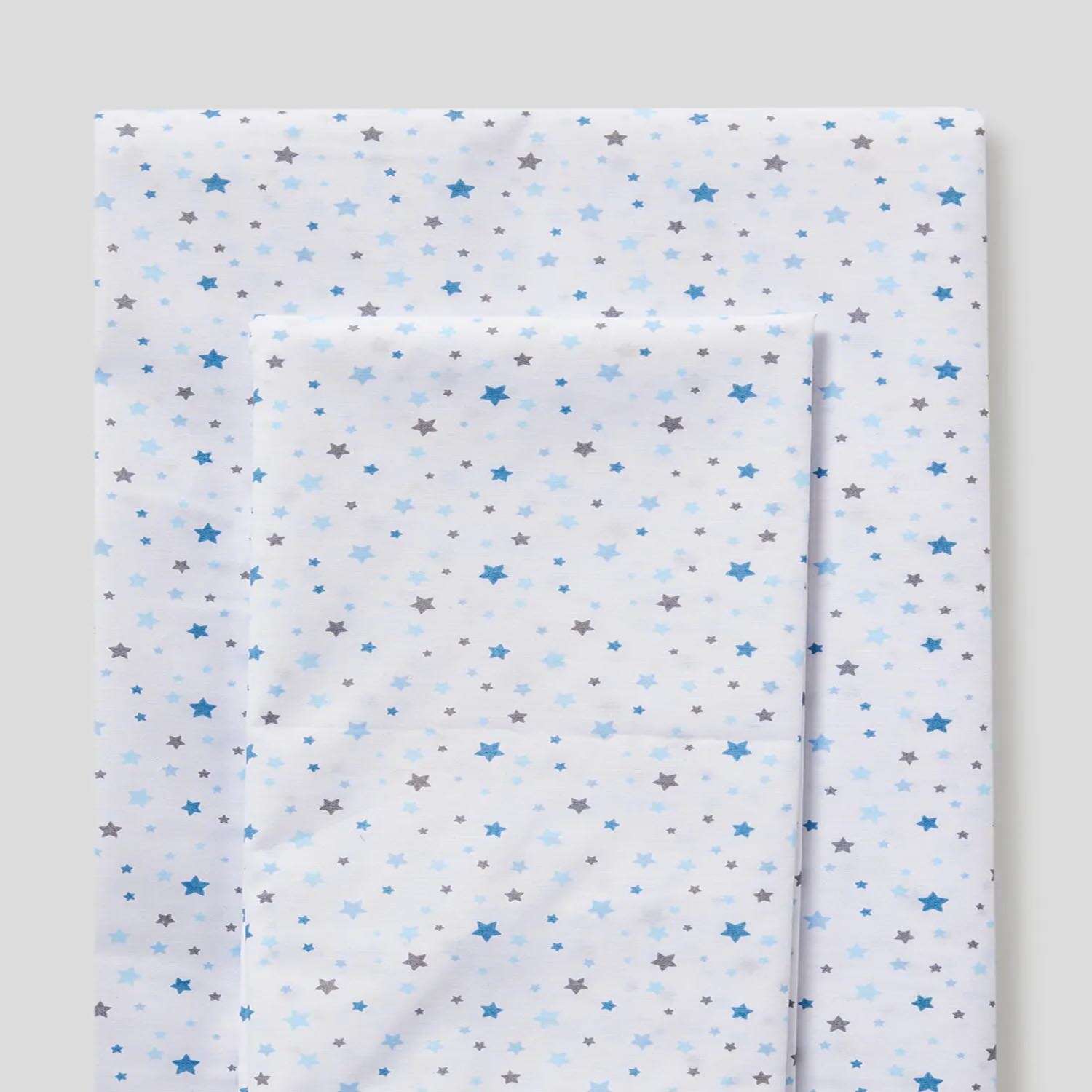 Rishahome 2-Piece Printed 180 Tc Cotton Bedsheet Set Single Size, Premium Collection (1 Bedsheet  + 1 Pillow Case) Star Spring