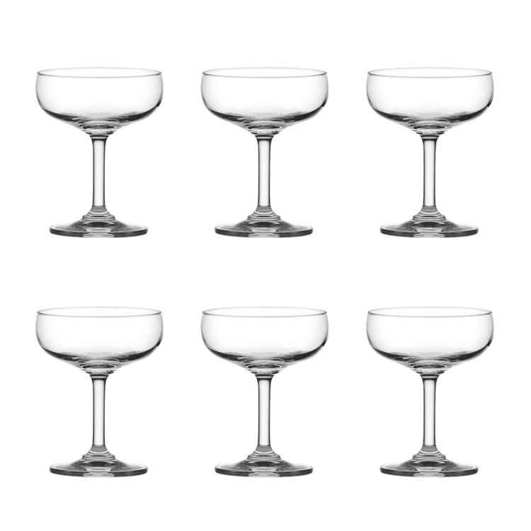Ocean Classic Saucer Champagne Glass Set Of 6