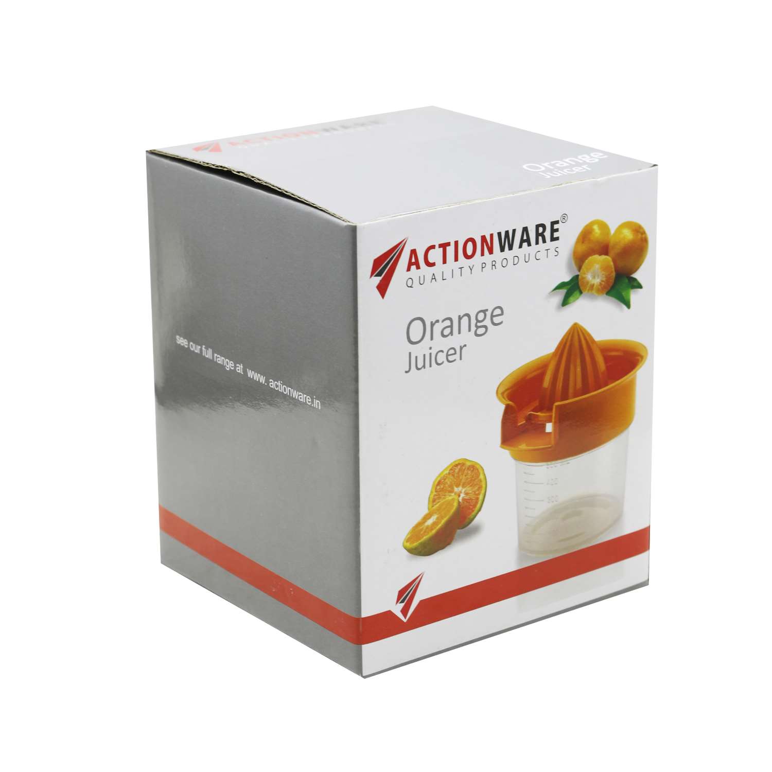 Actionware Plastic Orange Juicer White
