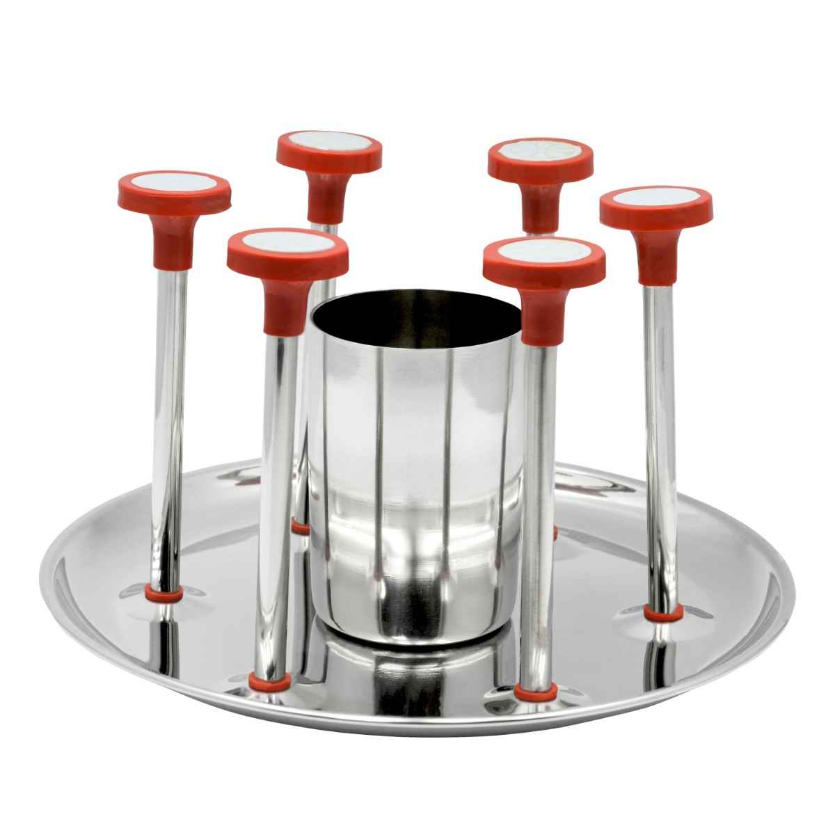 Action Steel Spoon And Glass Stand
