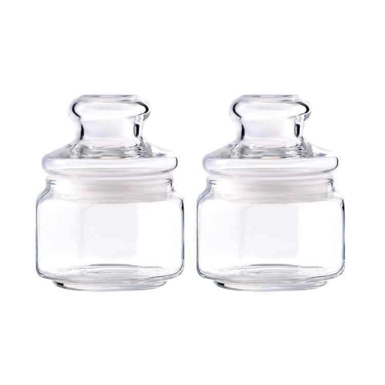 Ocean Glass Pop Jar Set Of 2