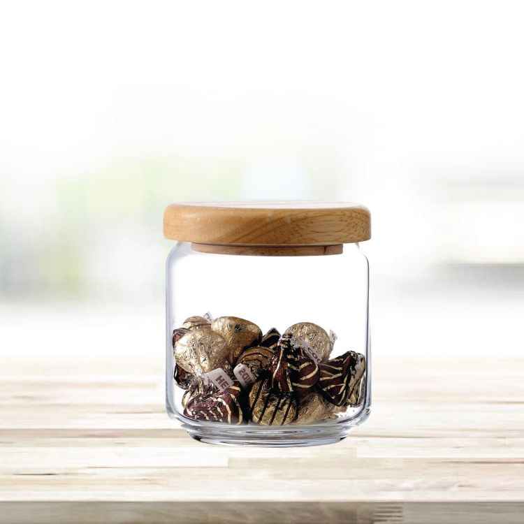 Ocean Wooden Pop Jar Set Of 6