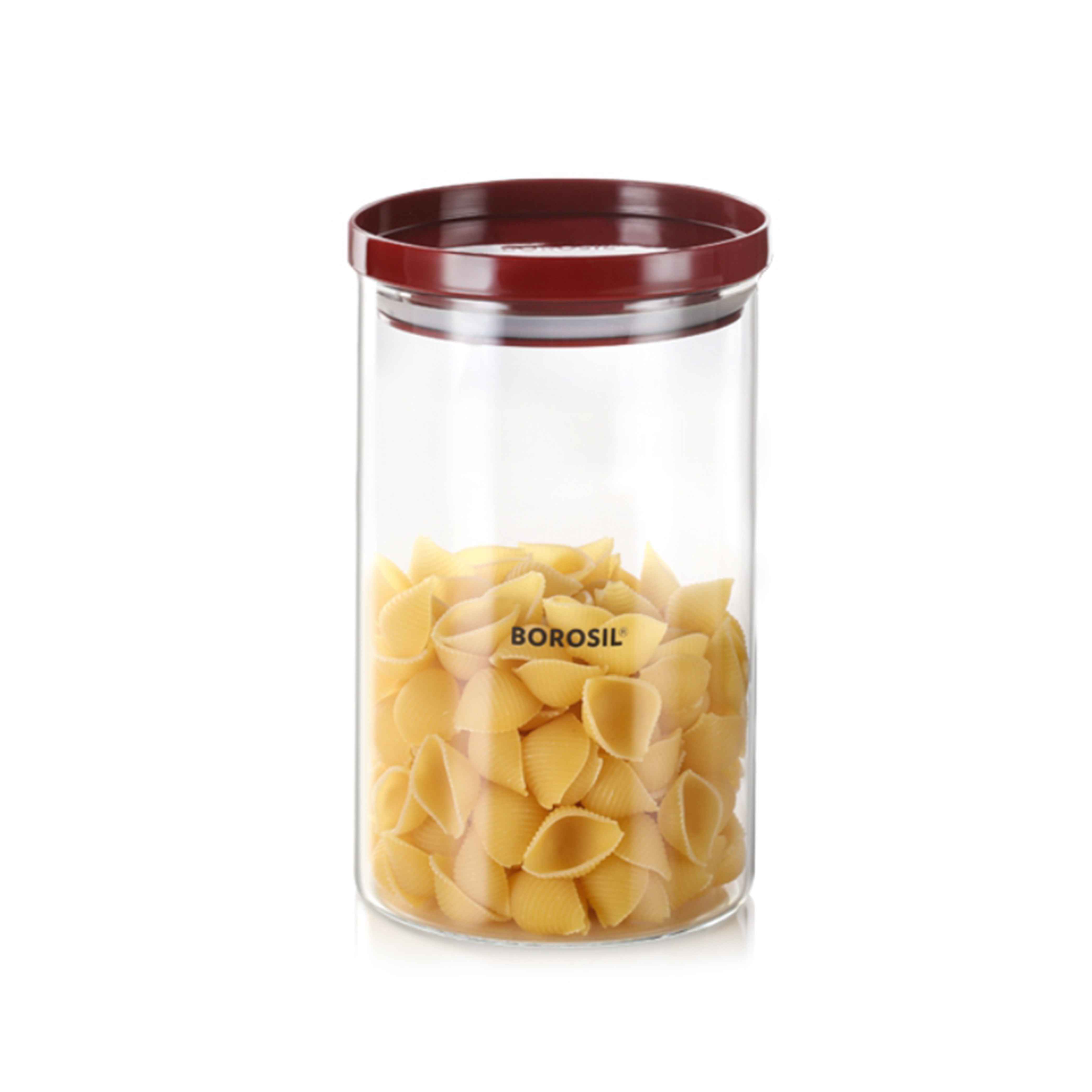 Borosil Stack & Store Storage Jar With Lid