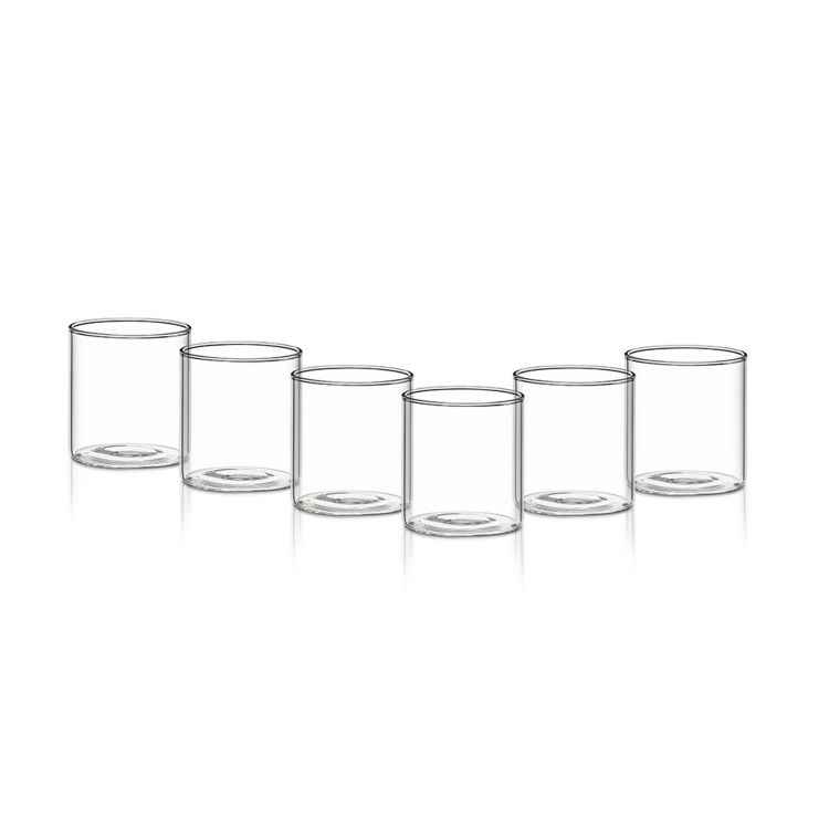 Borosil Vision Glass Set - Small Squat Set Of 6