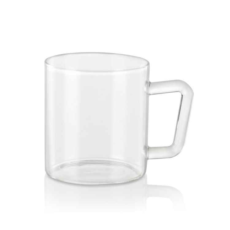 Borosil Vision Classic Delite Glass Mug Set 305 Ml Set Of 2