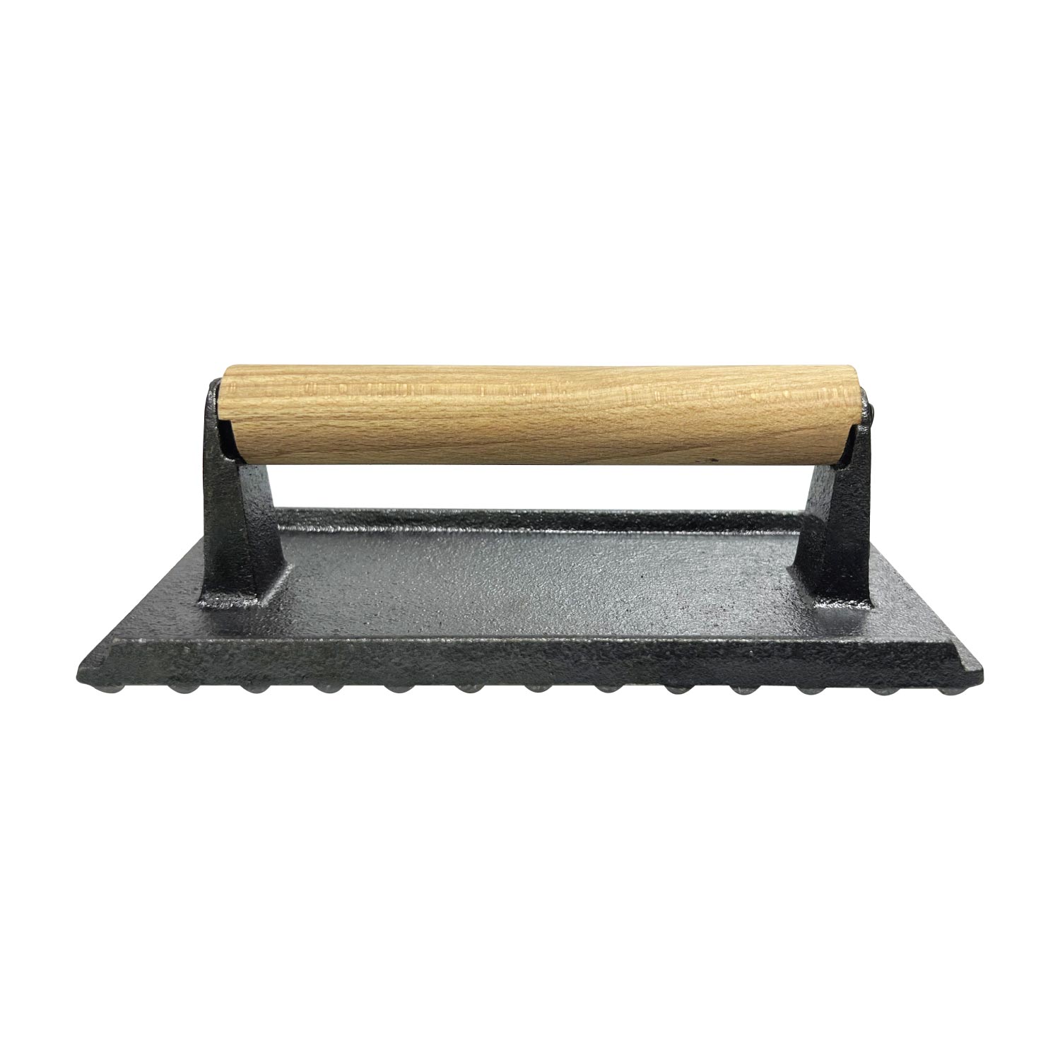 Kitchen Master Cast Iron Burger Press With Wooden Handle