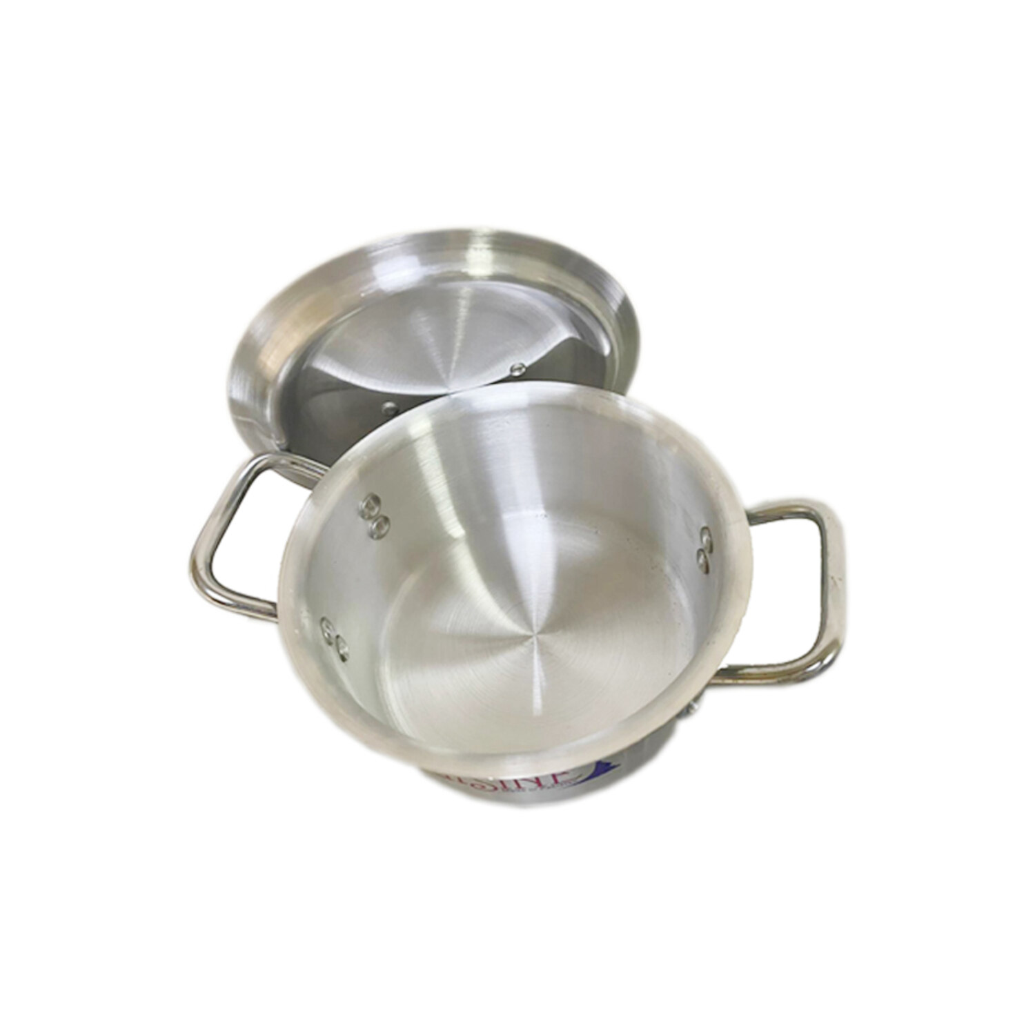 Royal Cuisine Metal Finish Chef Cooking Pots 4 Pcs Set 11x14 (Size 45/50/55/61) Cm With Durable Handles And Heavy Lids Original Made In Pakistan