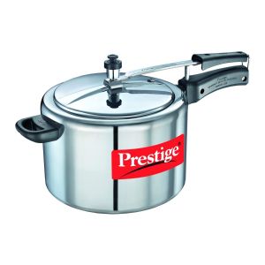 Prestige Nakshatra 11607 Aluminum Pressure Cooker, 10-Liter (8901365116073 Silver)