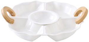 Orchid 12" Partition Serving Plate