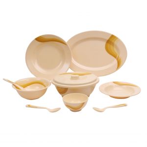 Royalford Rf6720 Melamine Ware Dinner Set, 40 Pcs - Durable & Safe |Useful For Breakfast, Lunch, Dinner| Ideal For Home, Parties, Catering, Hotels & Restaurants