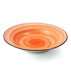 Deco. Orange Soup Plate 23 Cm