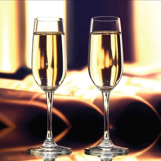Ocean Madison Flute Champagne Glass 210 Ml Set Of 6 - 4