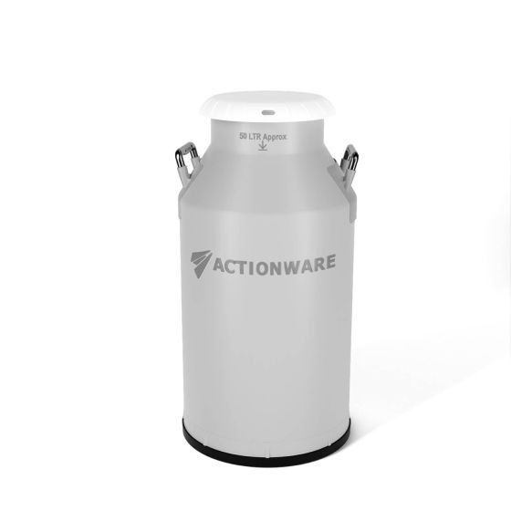 Actionware Plastic Milk Can 50Ltr - Greay - 50 Liter - 5