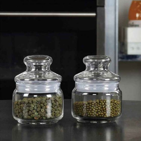 Ocean Glass Pop Jar Set Of 2 - 4