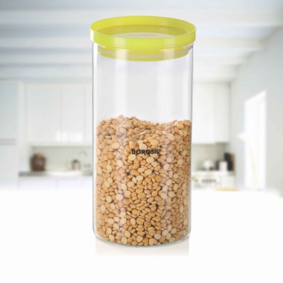 Borosil Stack & Store Storage Jar With Lid - 5