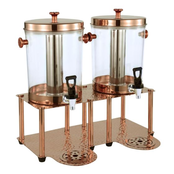 Chefset Juice Dispenser Rose Gold Double Hammered-steel 2X8 Liter - 3