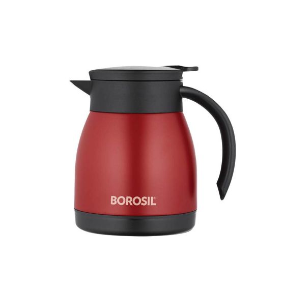 Borosil Vacuum Insulated Teapot Flask - Stainless Steel - 7