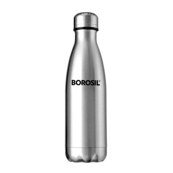 Borosil Vacuum Bolt Bottle Steel - 350 ML - 6