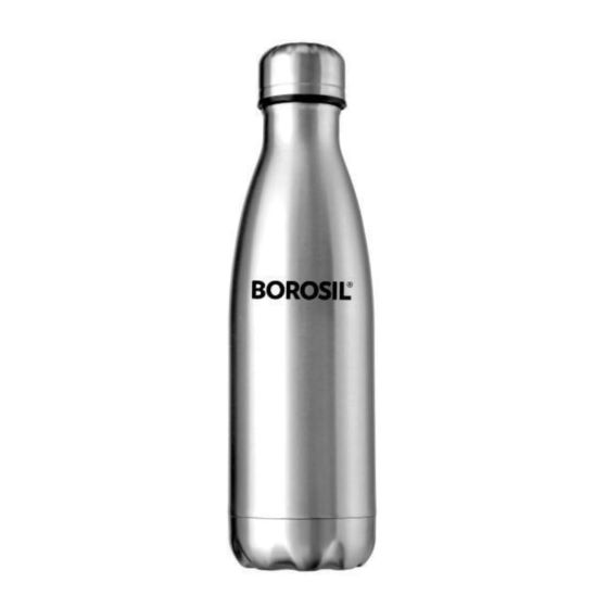 Borosil Vacuum Bolt Bottle Steel - 500 ML - 6