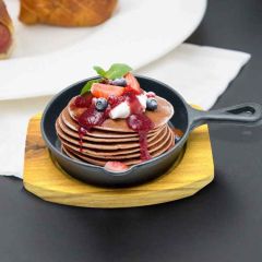 Kitchen Master Mini Round Sizzler Tray Single Handle