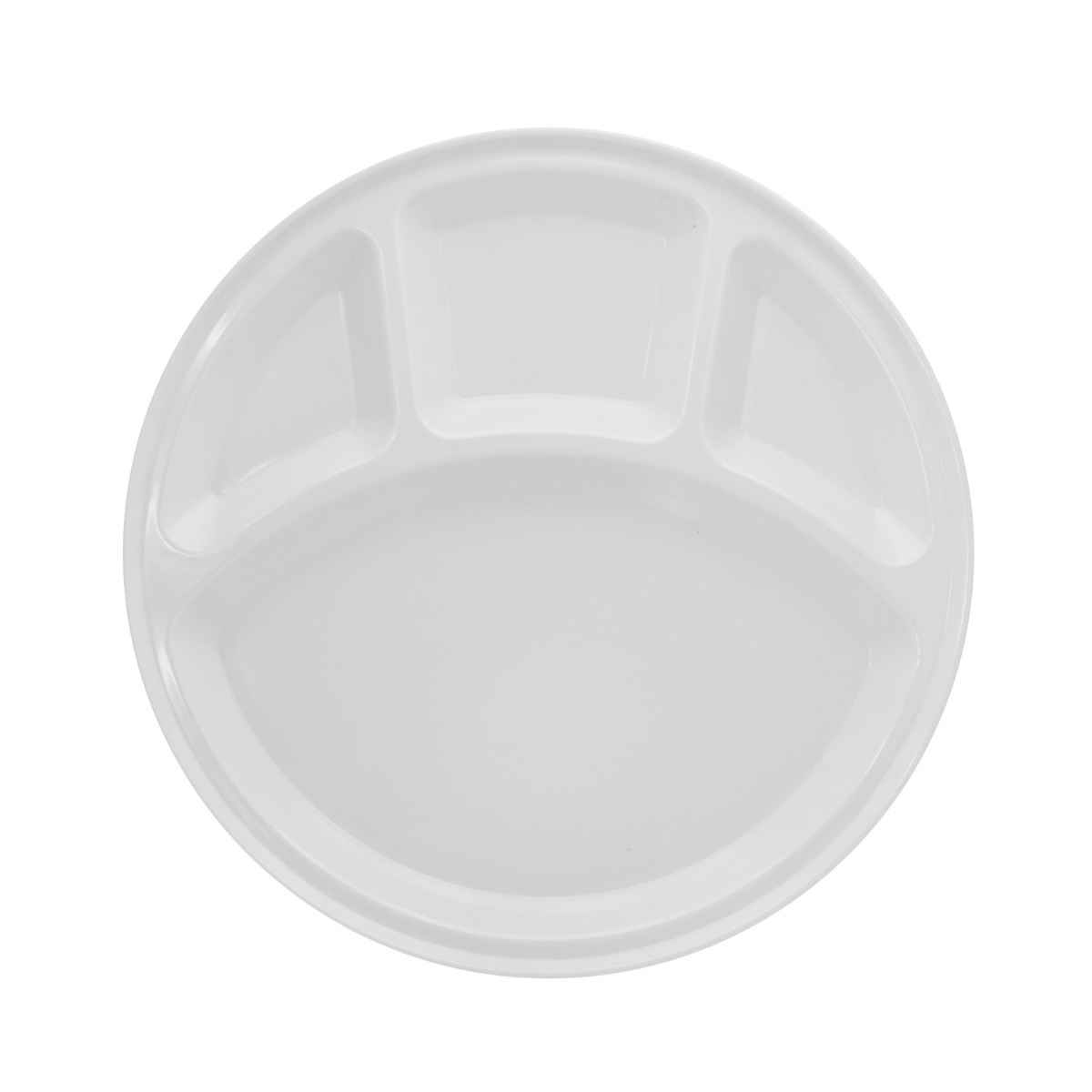 Dinewell Melamine 4 Partition Tray White