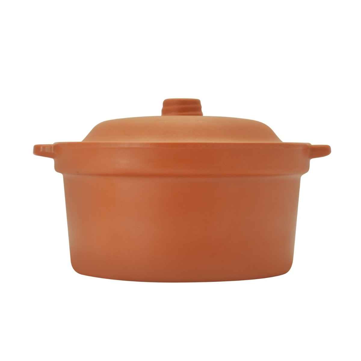 Dinewell Melamine Terracota Serving Bowl With Lid