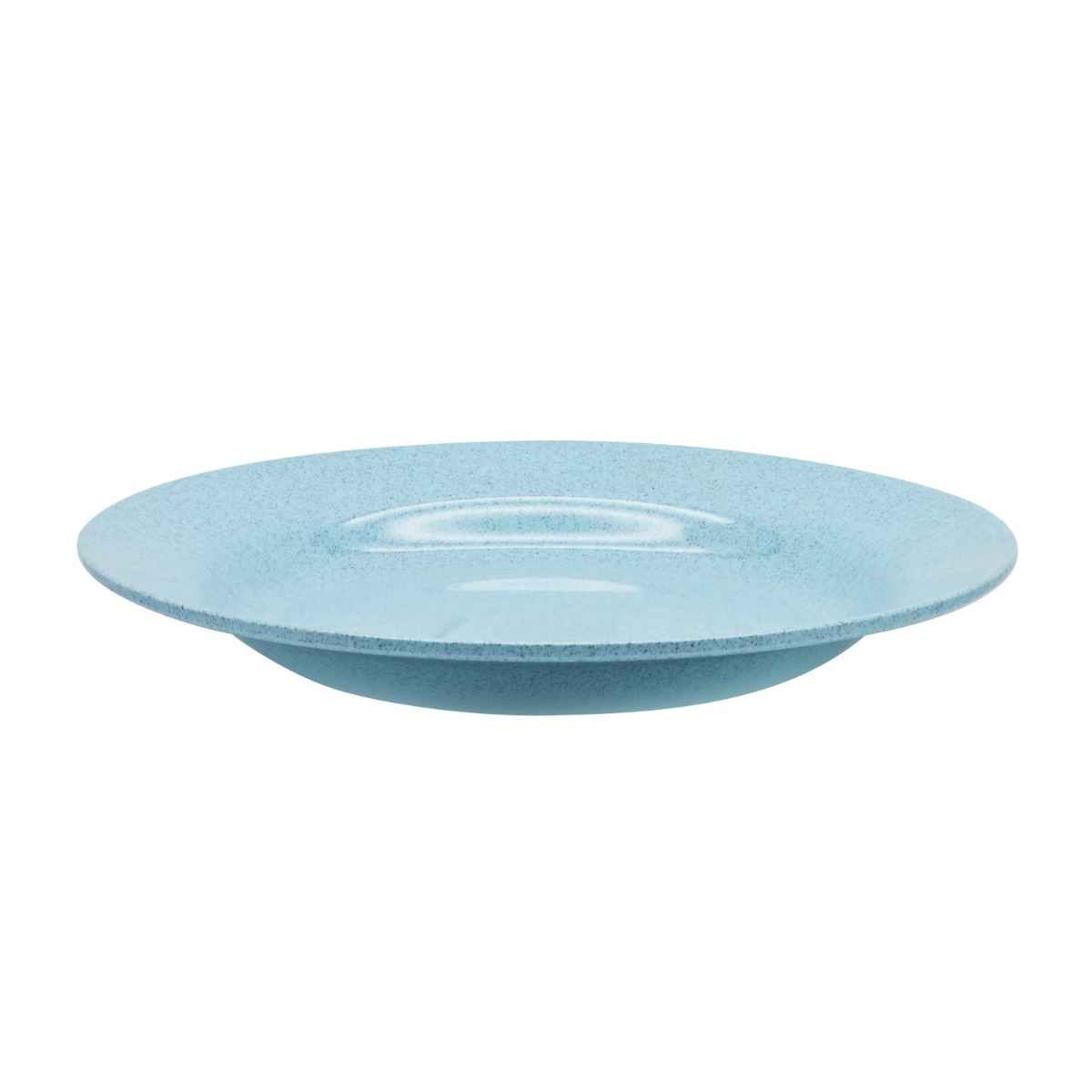 Dinewell Blue Speckle Melamine Rim Soup Plate