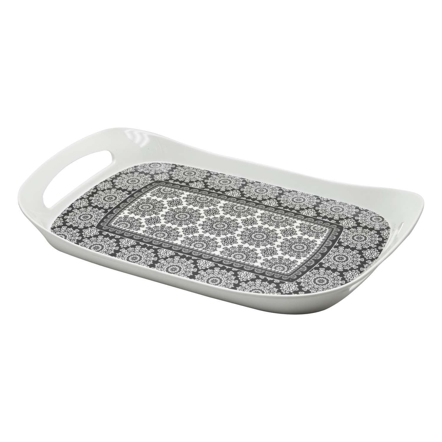 Rk Comfort Tray X- Large Black Abstract, Dwt1026Bab, 18"X11"