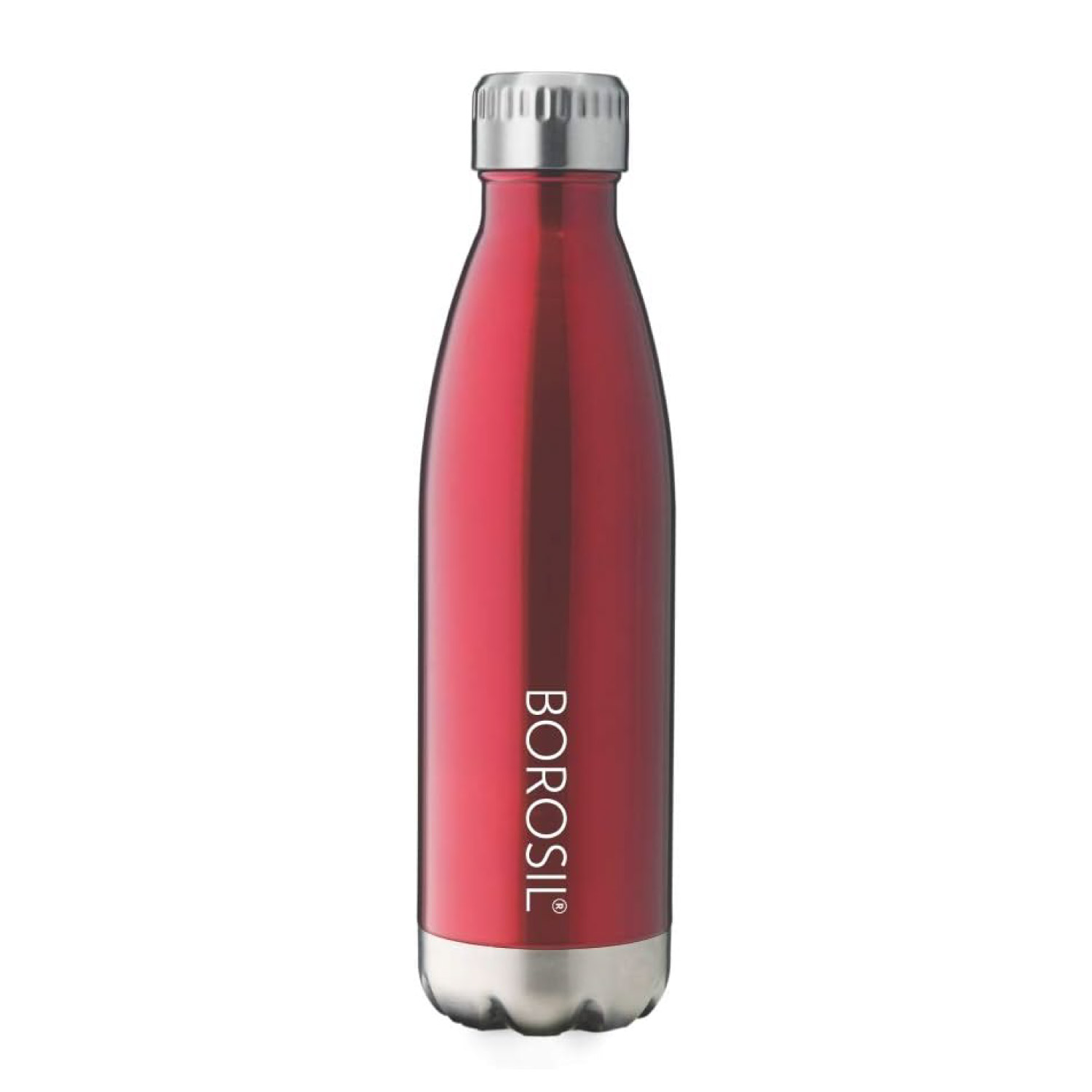 Borosil Vacuum Bolt Bottle Red - 1 LTR