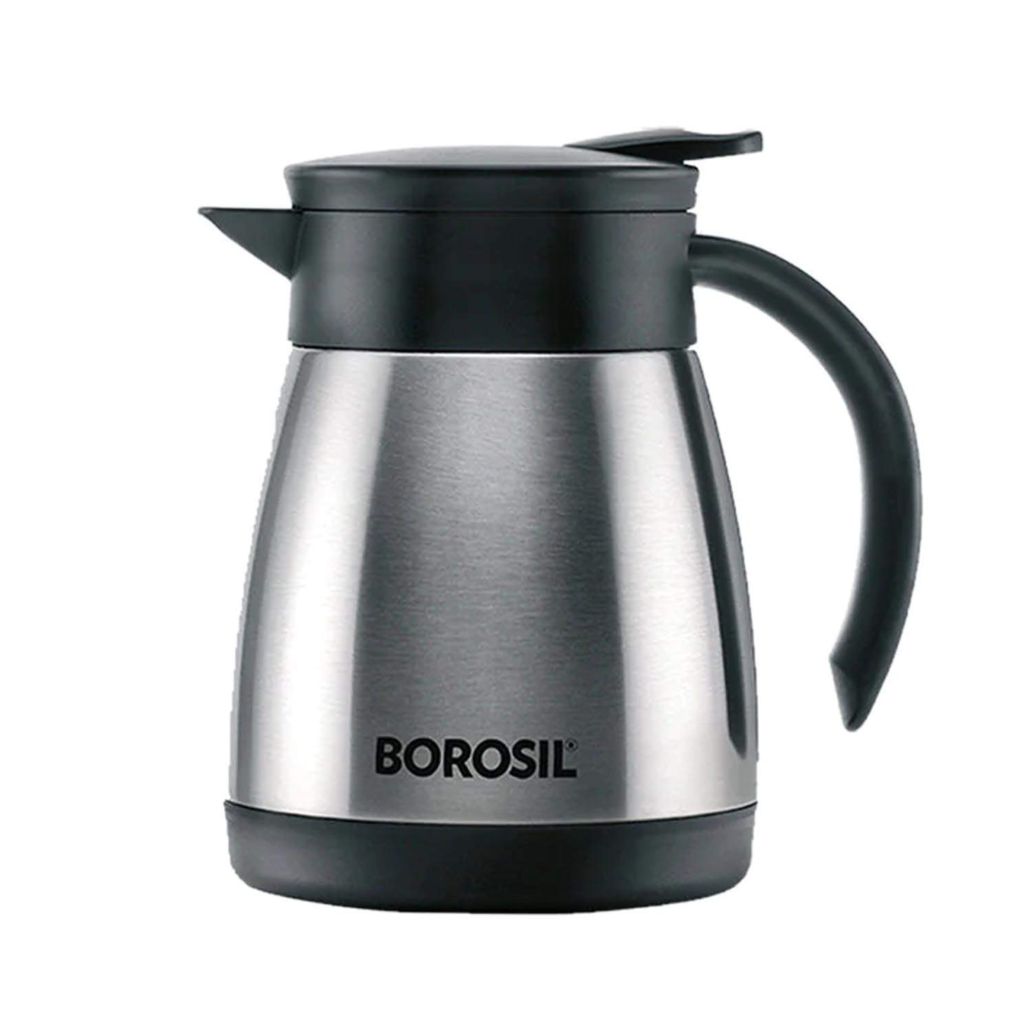 Borosil Vacuum Insulated Teapot Flask - Stainless Steel - 500 ML - FLKT50SSB11