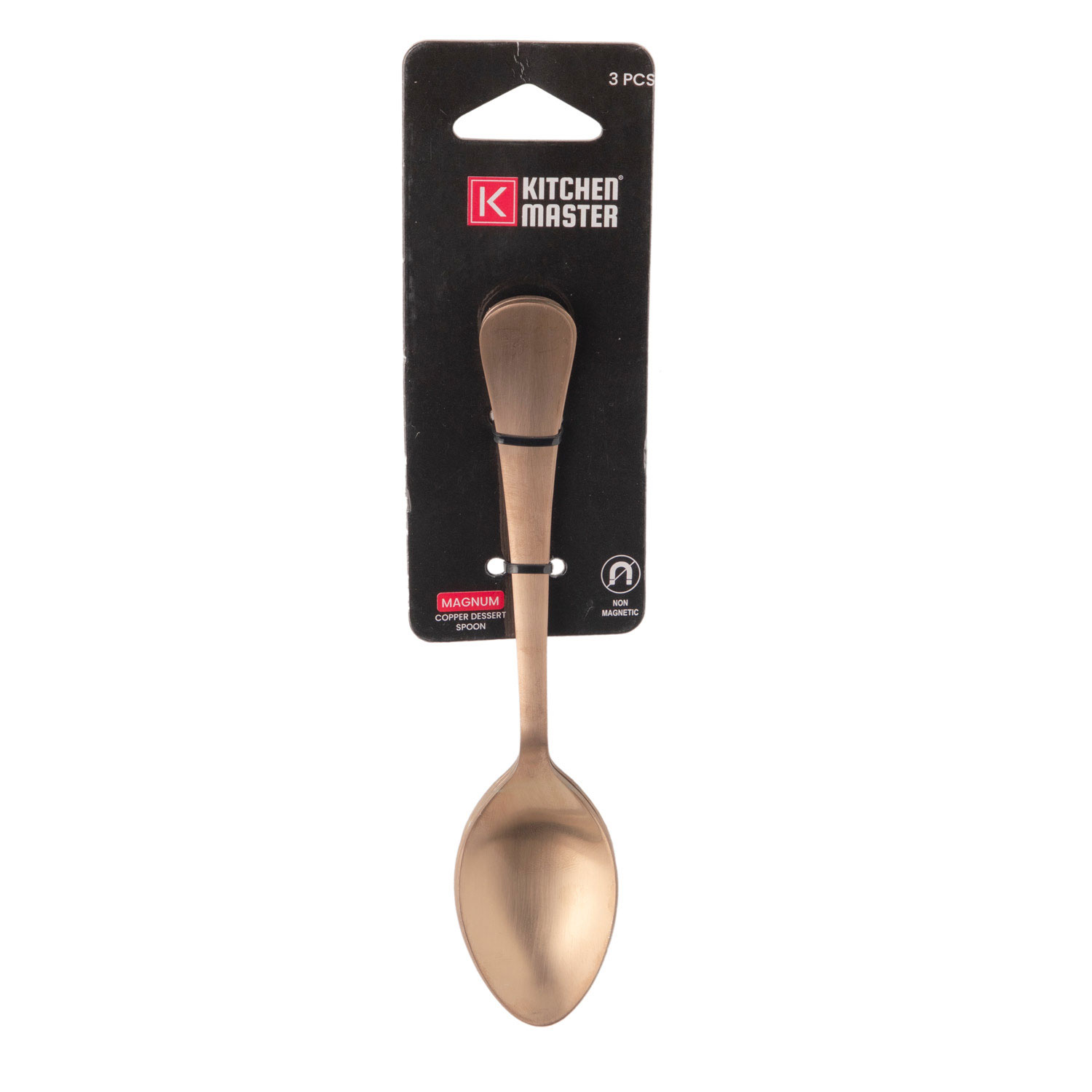 Kitchen Master Copper Dessert Spoon, 3Pc Pack
