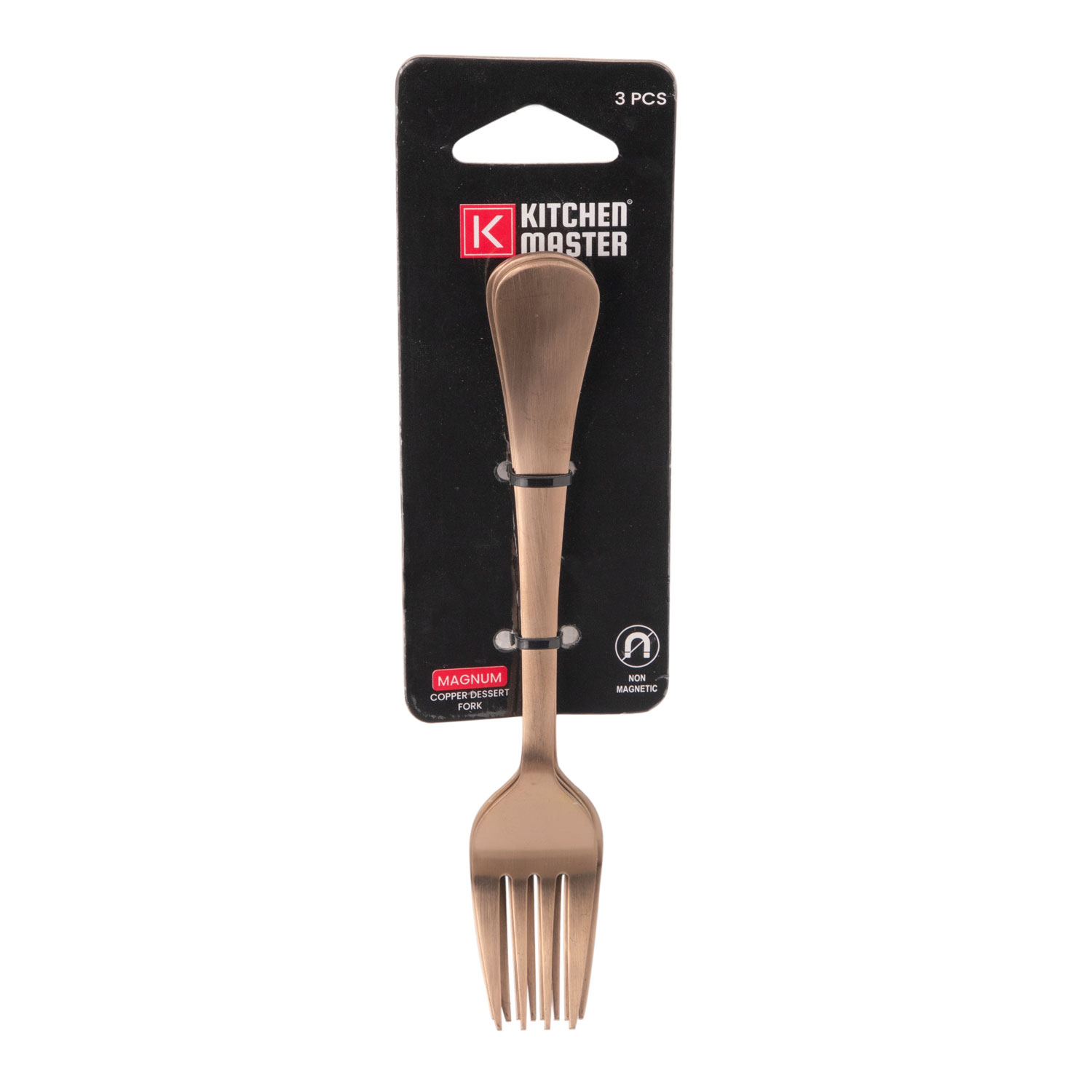 Kitchen Master Copper Dessert Fork, 3Pc Pack