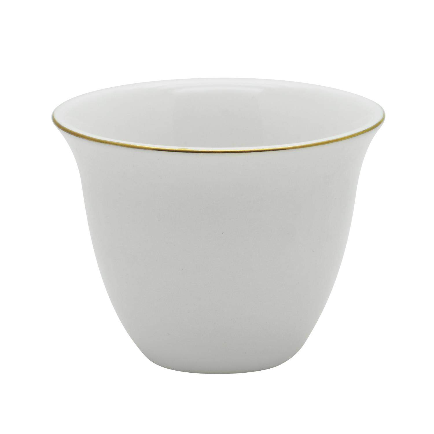 Pearl Cawa Cup With Gold Rim