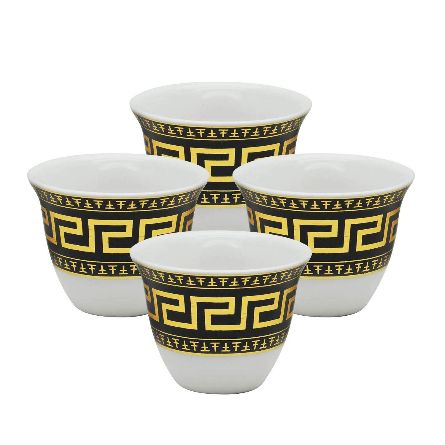 Pearl Cawa Cup 4 Pcs Set Style 4 90Ml - Black