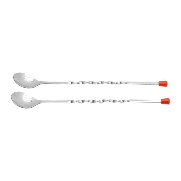 Kitchen Master Steel Bar Spoon Set (Set Of 2)