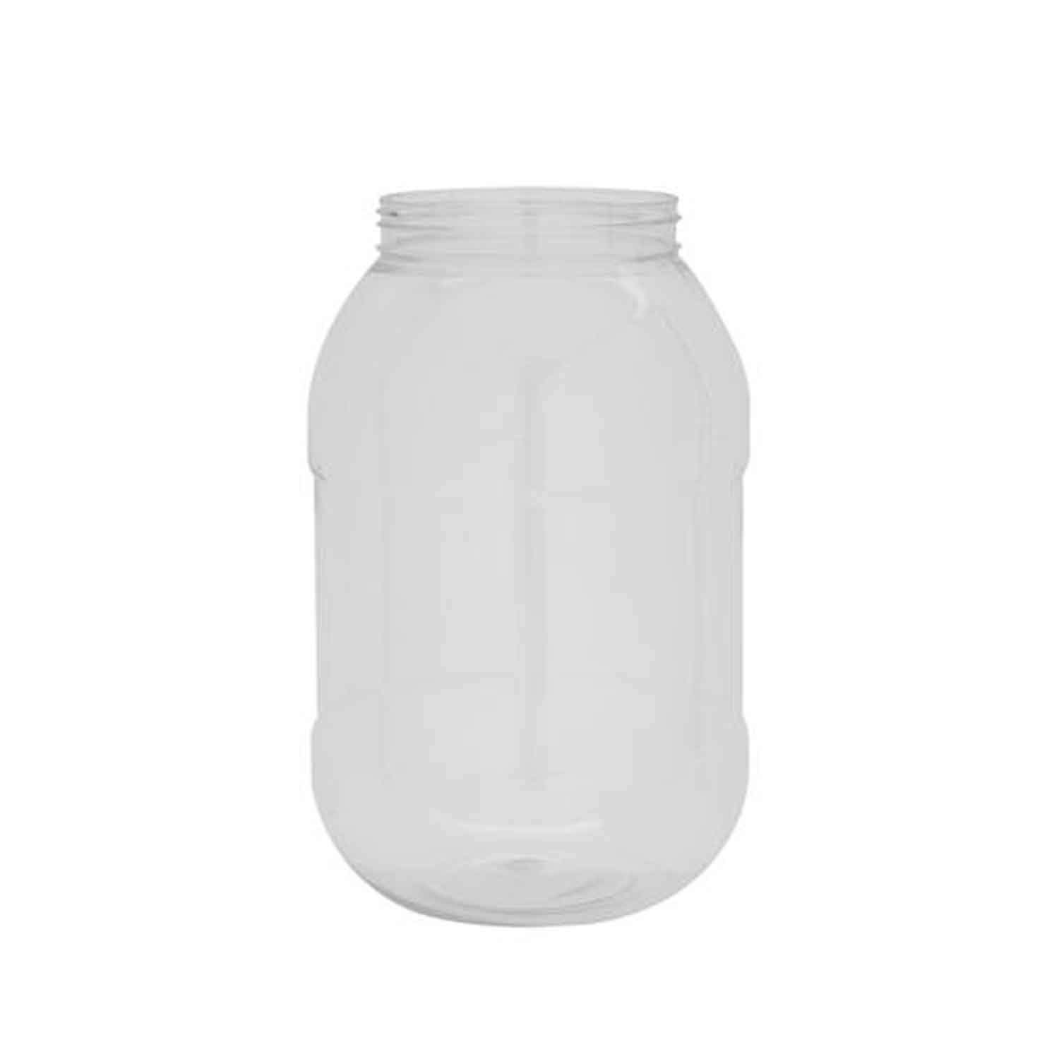 Royalford 5L Round Pet Jar With Cap, Plastic Container - Easy Store Jar To Keep Spices, Dry Fruits, Raisins, Chocolates, Ideal For Kitchen