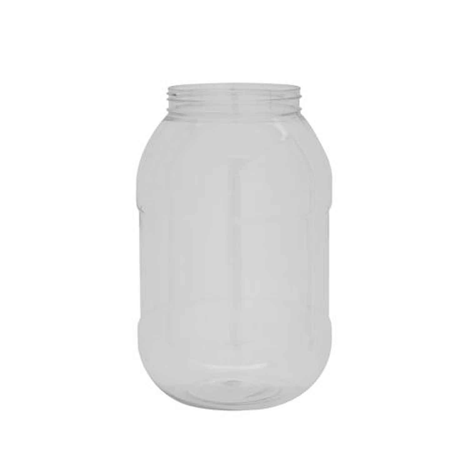 Royalford 5L Round Pet Jar With Cap, Plastic Container - Easy Store Jar To Keep Spices, Dry Fruits, Raisins, Chocolates, Ideal For Kitchen