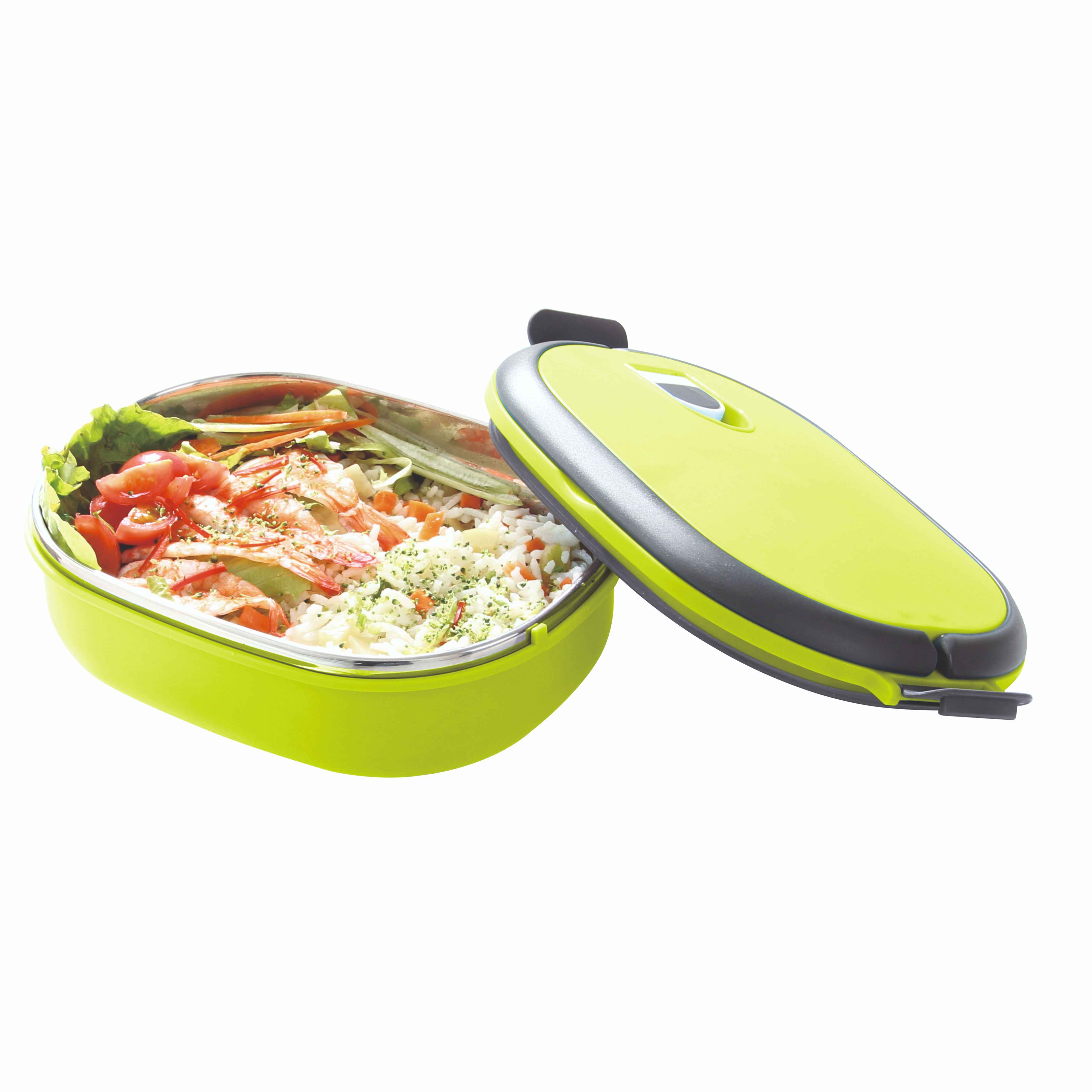 Royalford Lunch Box - Thermal Lunch Box Bento Lunch Box With Stainless Steel Thermal Insulation - Green