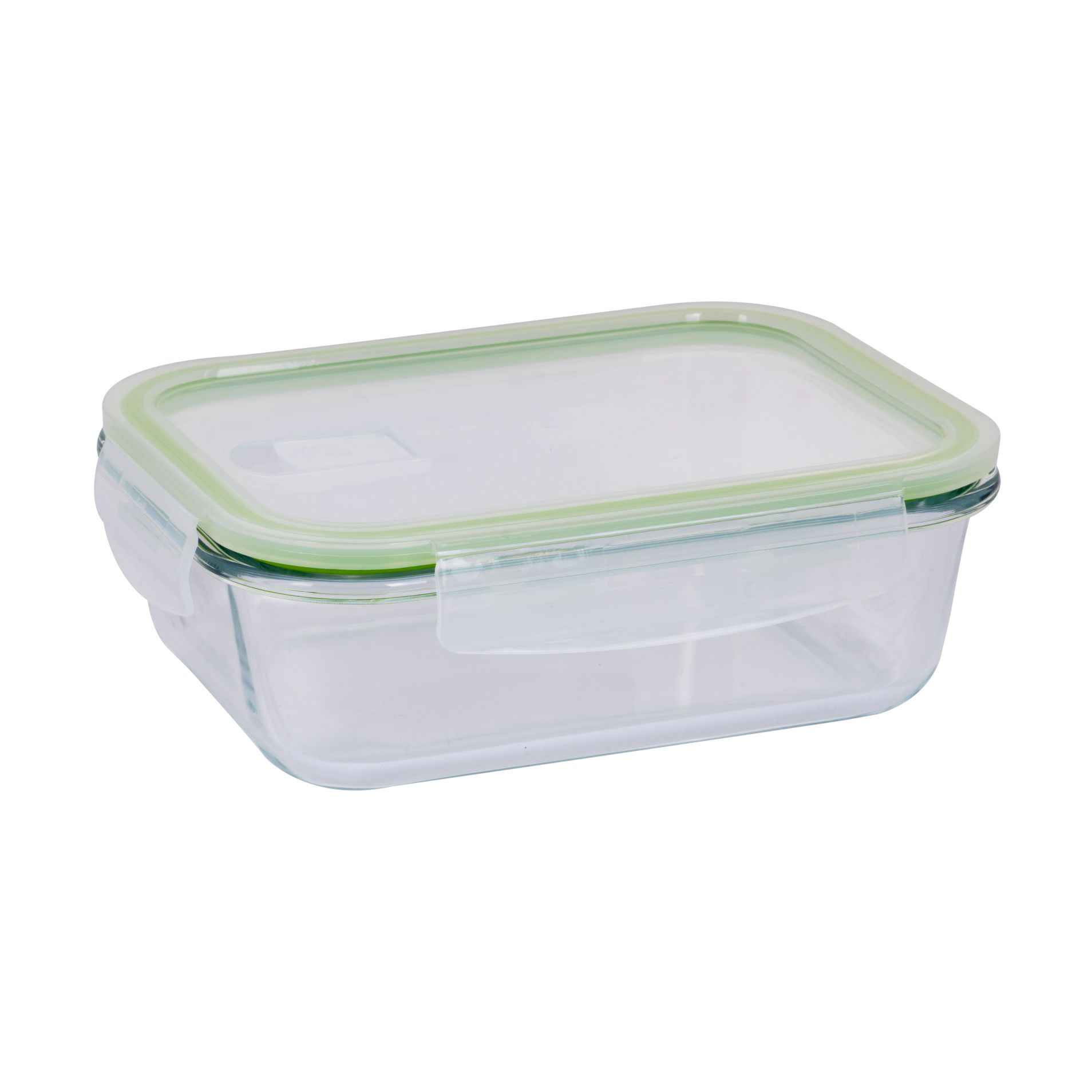 Royalford Rf9984 2Pcs Glass Airtight Container With Lids 1000Ml & 400Ml - Durable Heat Resistant Borosilicate Glass Dishwasher/Oven/Freezer Safe | Leak Proof Glass Meal Prep Containers