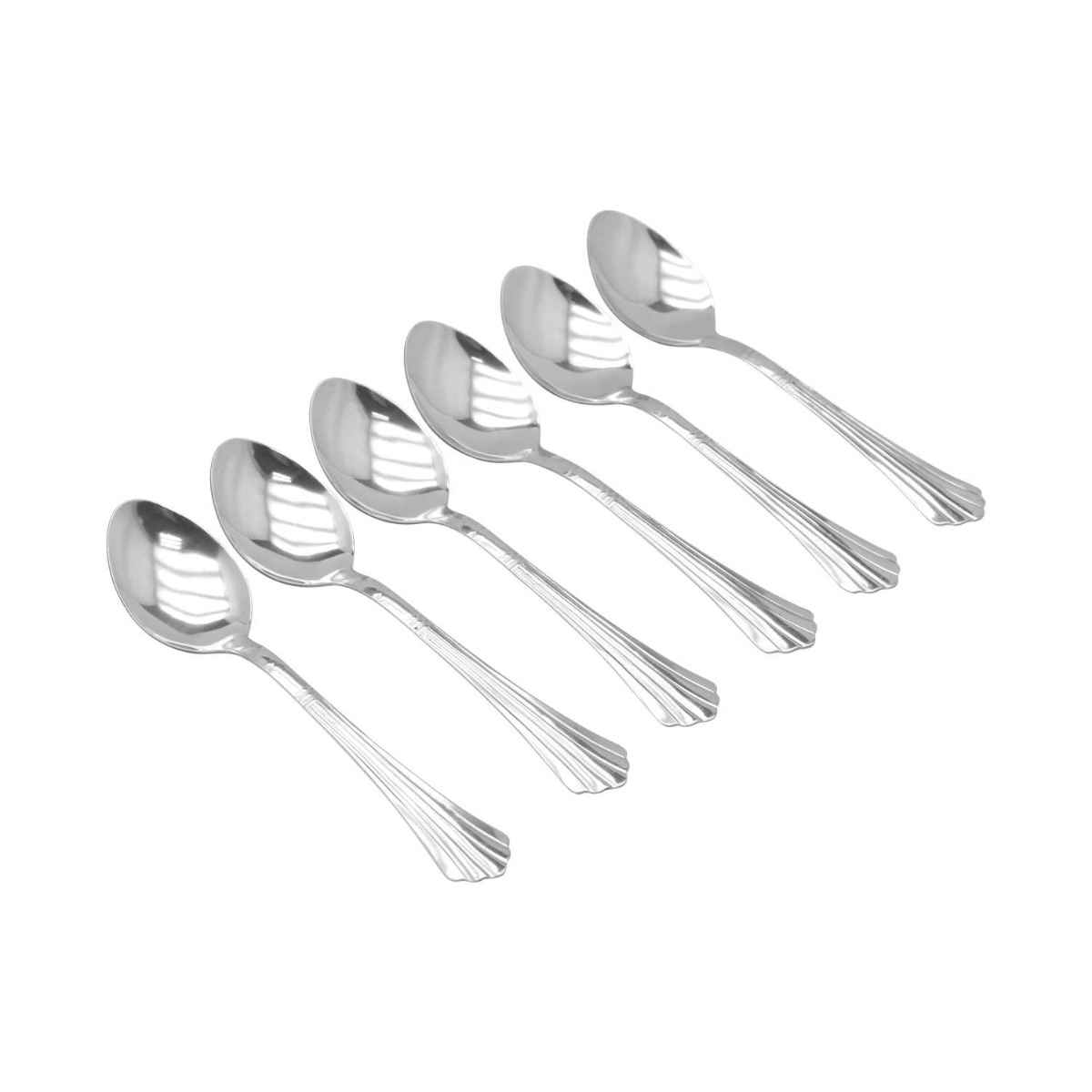 Rk Onida Steel Dessert Spoon (Set Of 6) 