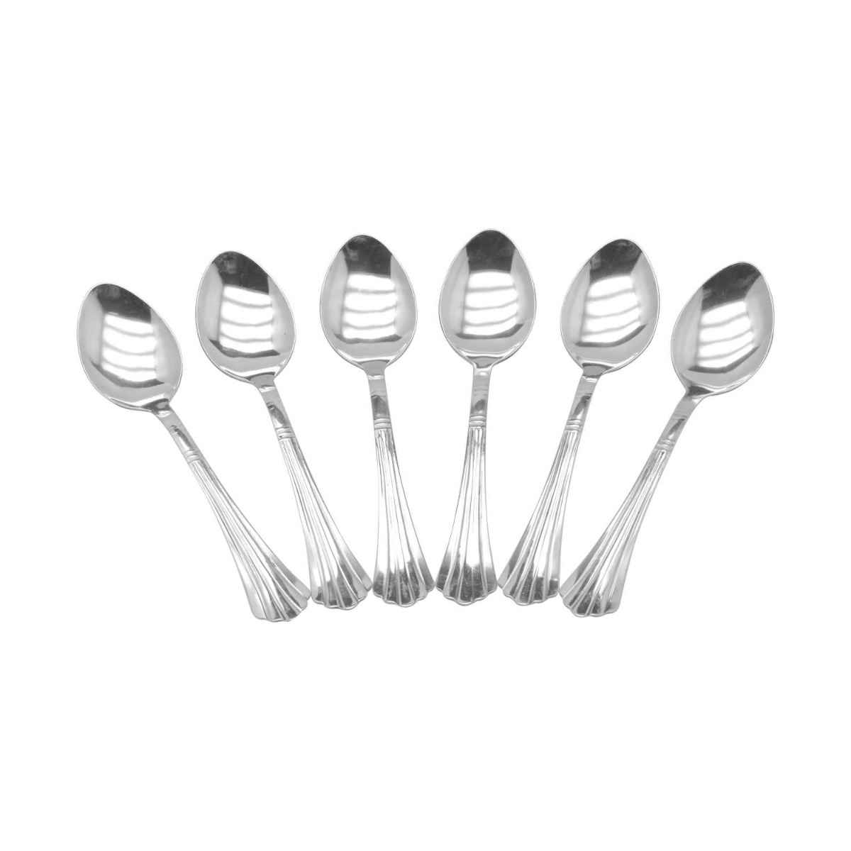 Rk Onida Steel Dessert Spoon (Set Of 6) 