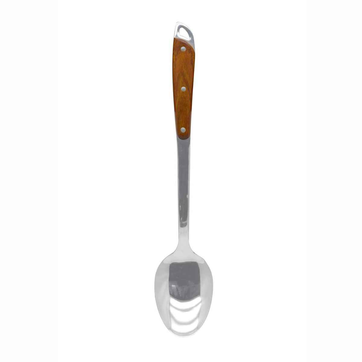 Raj Steel Basting Spoon With Wooden Handle